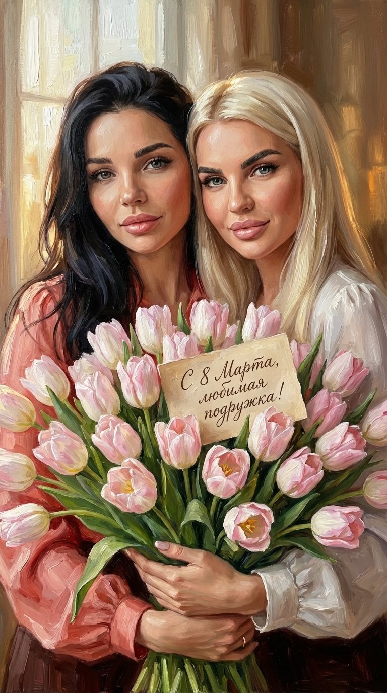 C 8 марта, любимая подруга!