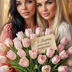 C 8 марта, любимая подруга!