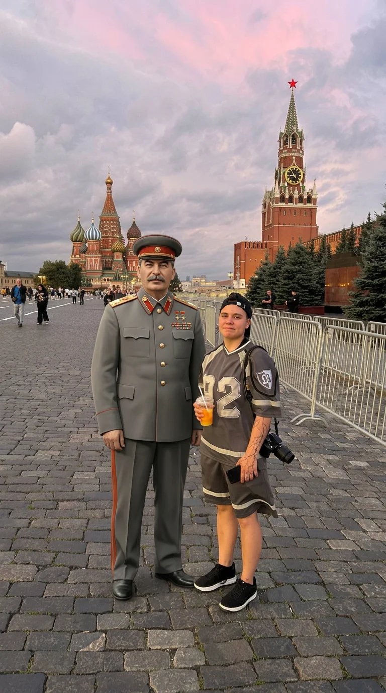 Добавь Сталина рядом с девушкой