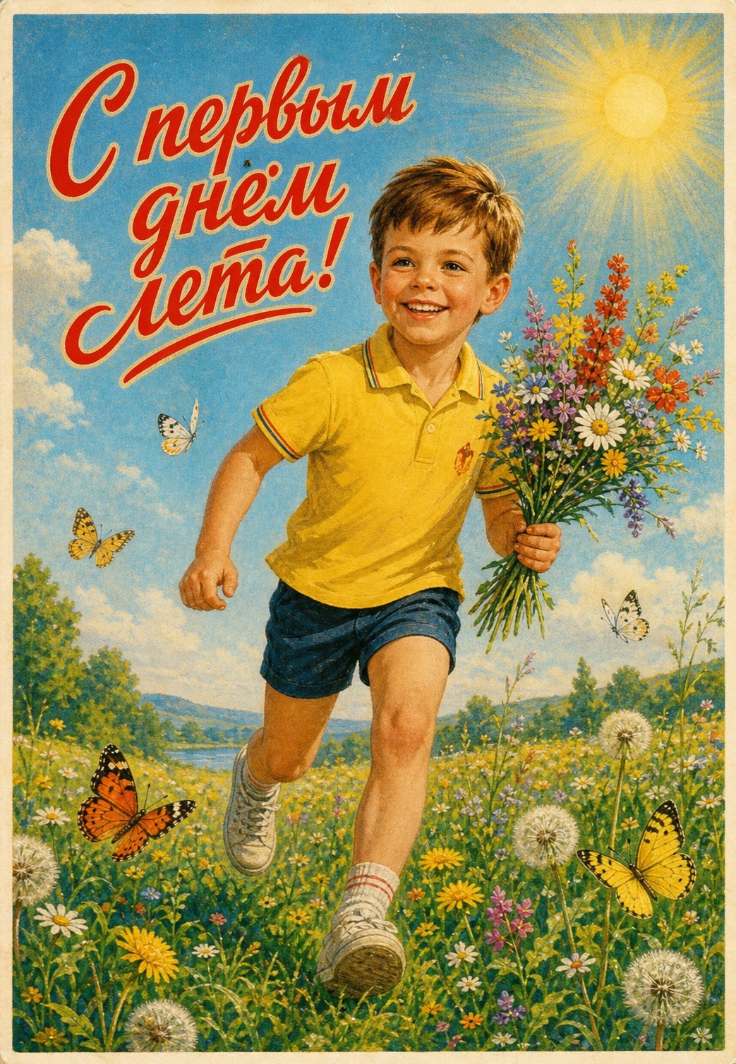 Открытка с цветами
