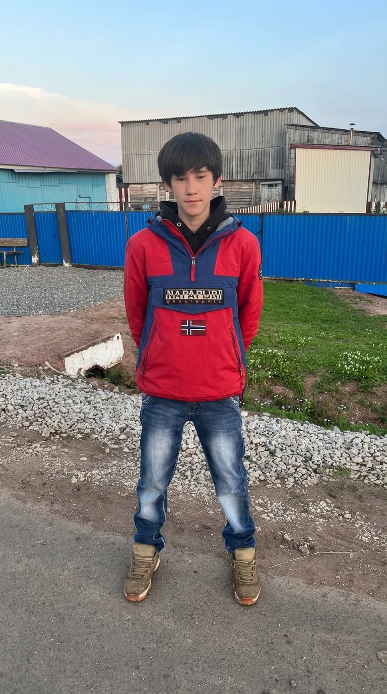 Зделай так чтобы на этом человеке была одета куртка напипиари