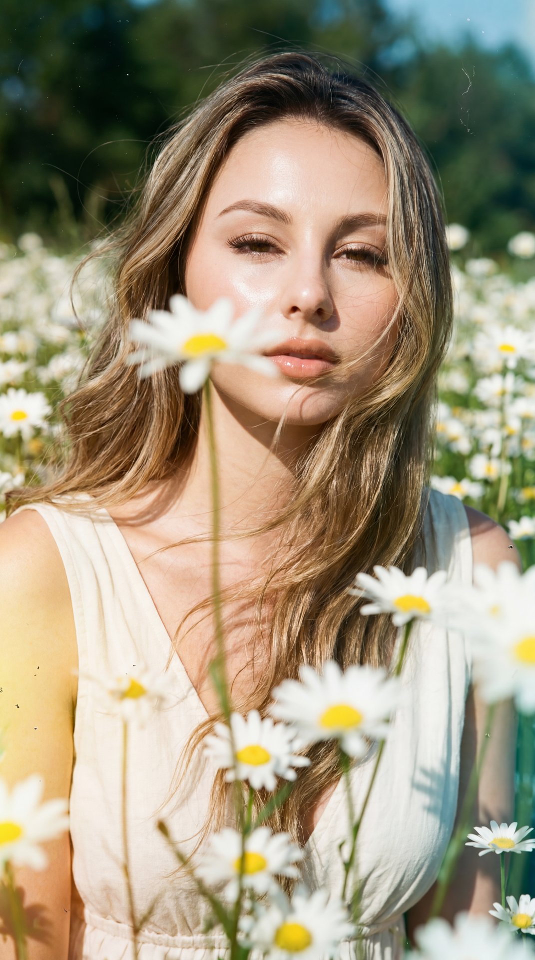Create image: use the attached image as the main facial reference with high precision while preserving exact facial structure, recognizable identity, facial proportions, natural asymmetry, realistic skin texture, and facial essence.

SCENE NARRATIVE

A fe
