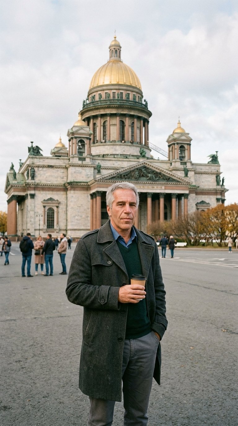 Эпштейн на фоне Иссакиевского собора