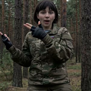 Сделай так, чтобы персонаж на фото двигался чётко так же, как персонаж на видео, повторяя жесты и мимику.