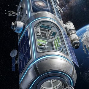 Модульный дом в космическом стиле, архитектурный стиль