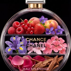 Use the uploaded perfume bottle photo as a strict visual reference. The bottle shape, glass, cap, proportions, thickness and design must remain IDENTICAL to the original photo. Do not redesign, stylize or reinterpret the bottle in any way. Remove the liqu
