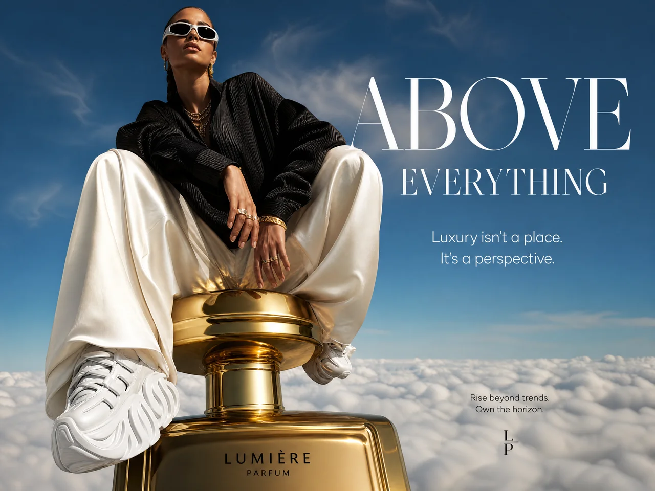 Luxury high-fashion editorial campaign, ultra lo