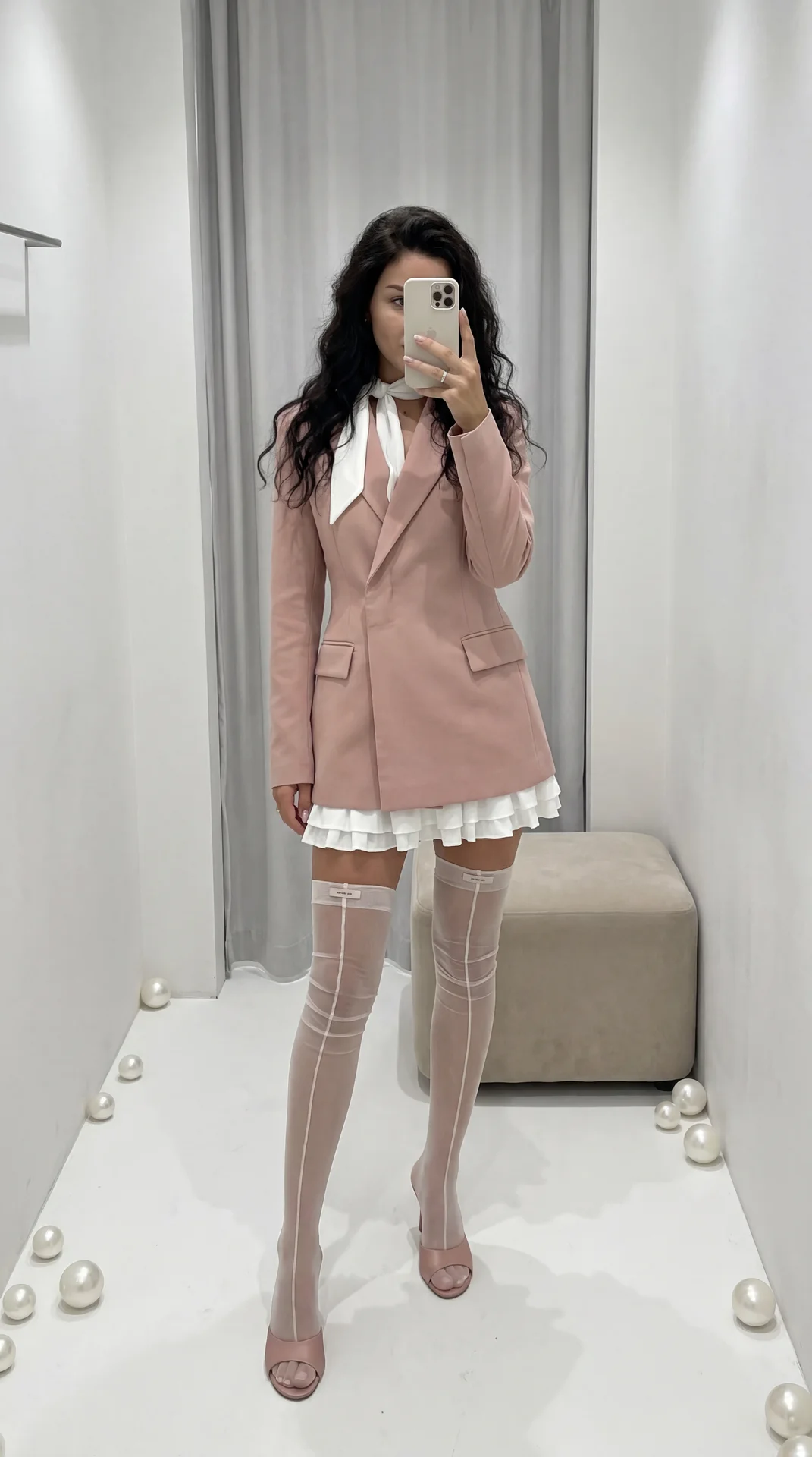 ((ultra realistic mirror selfie, 8K, RAW, high detail, natural skin texture, no AI look)) 
 
IMPORTANT: 
use provided image as STRICT reference for pose, outfit and composition   
preserve 100% facial identity, proportions and skin tone   
no beautificati