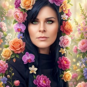 Сделать нереальное красивое фото с цветами на светлом фоне дома