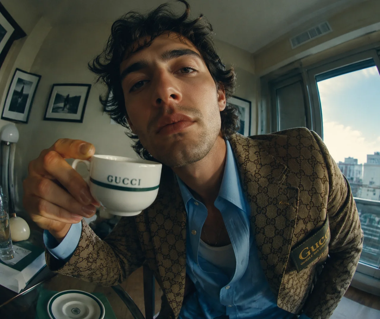 Ultra wide-angle close-up portrait (14mm fisheye