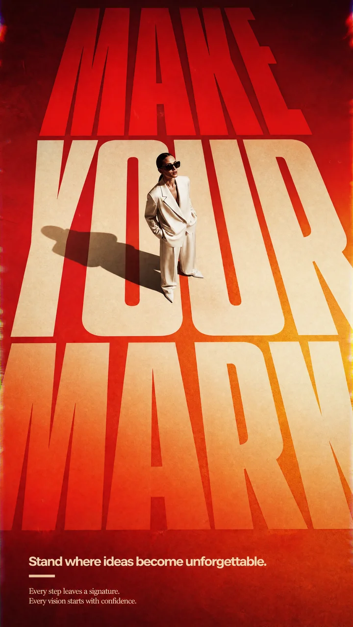 Award-winning editorial poster design, stylish f