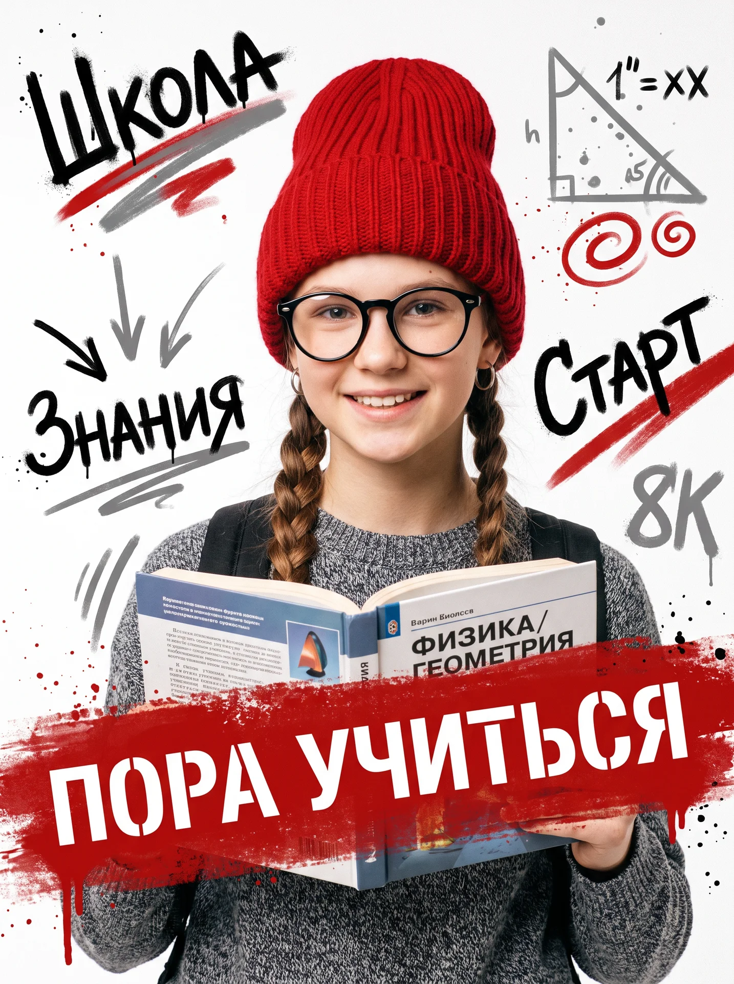 Пора учиться девочка