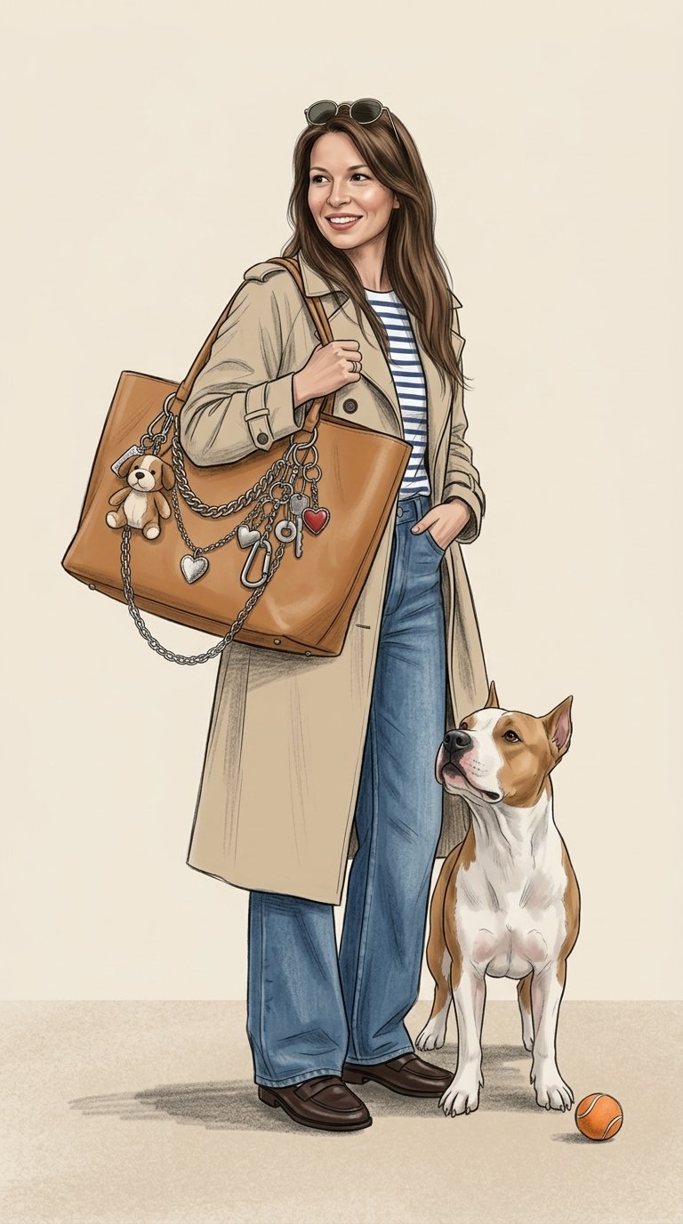 Фотореалистичная основа + стилизация под fashion sketch, вертикальный формат 9:16. Использовать загруженные фото женщины и питомца как единственный источник внешности.

❗️ULTRA STRONG IDENTITY LOCK 1:1
— лицо женщины полностью повторяет загруженное фото б