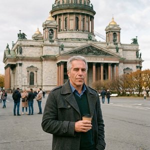 Эпштейн на фоне Иссакиевского собора