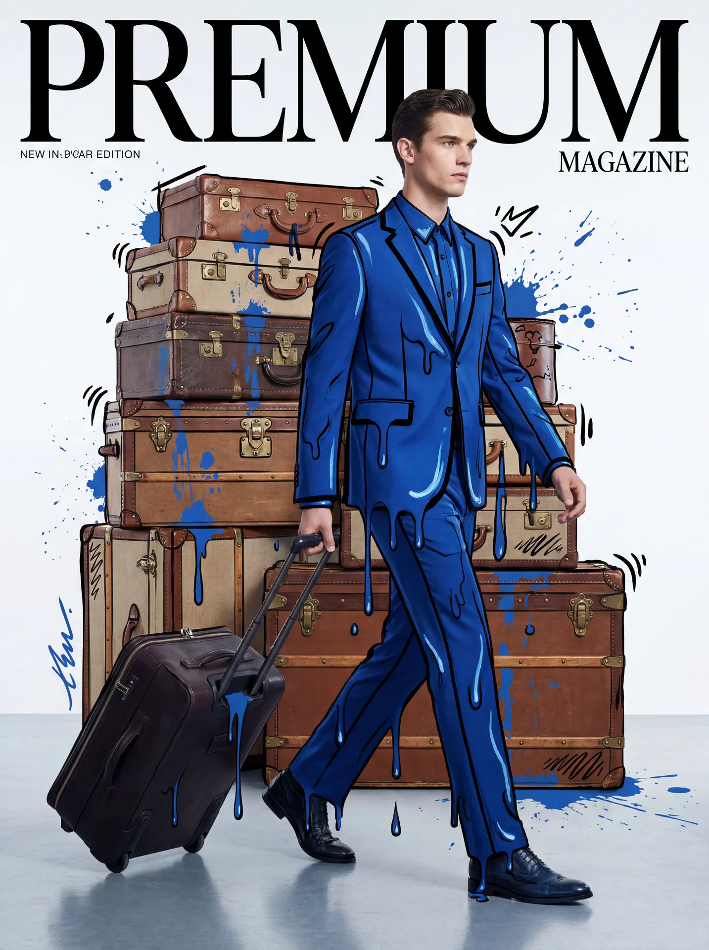 A high-fashion editorial featuring a stylish you