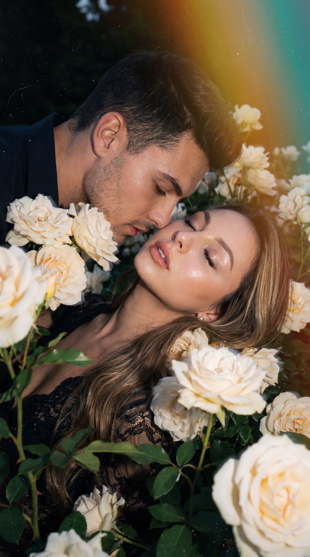Create image: use the attached image as the main facial reference with high precision while preserving exact facial structure and natural asymmetry.

Camera style: shot on a real Kodak disposable camera with a glossy flash-photo finish. Strong built-in fl