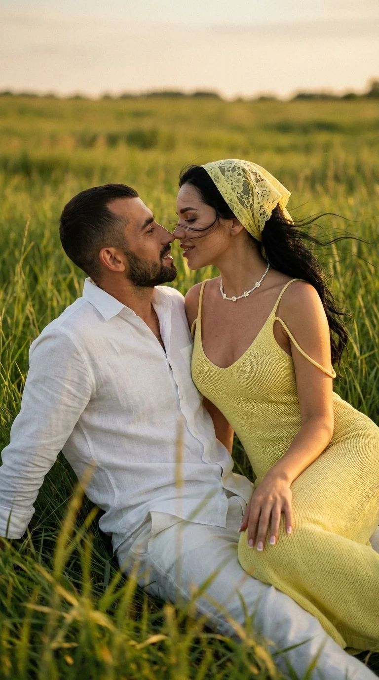Use the uploaded photo as the exact identity reference for both faces. Keep both faces identical to the input image (same facial structure, eyes, lips, skin tone and proportions).

In the frame there are only two people — a man and a woman. The scene is c