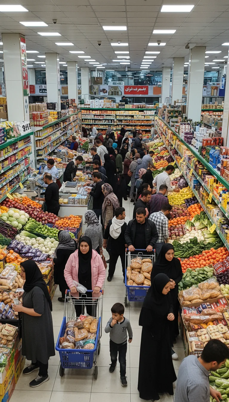 ویدئو یک مغازه  شلوغ پر از مشتری