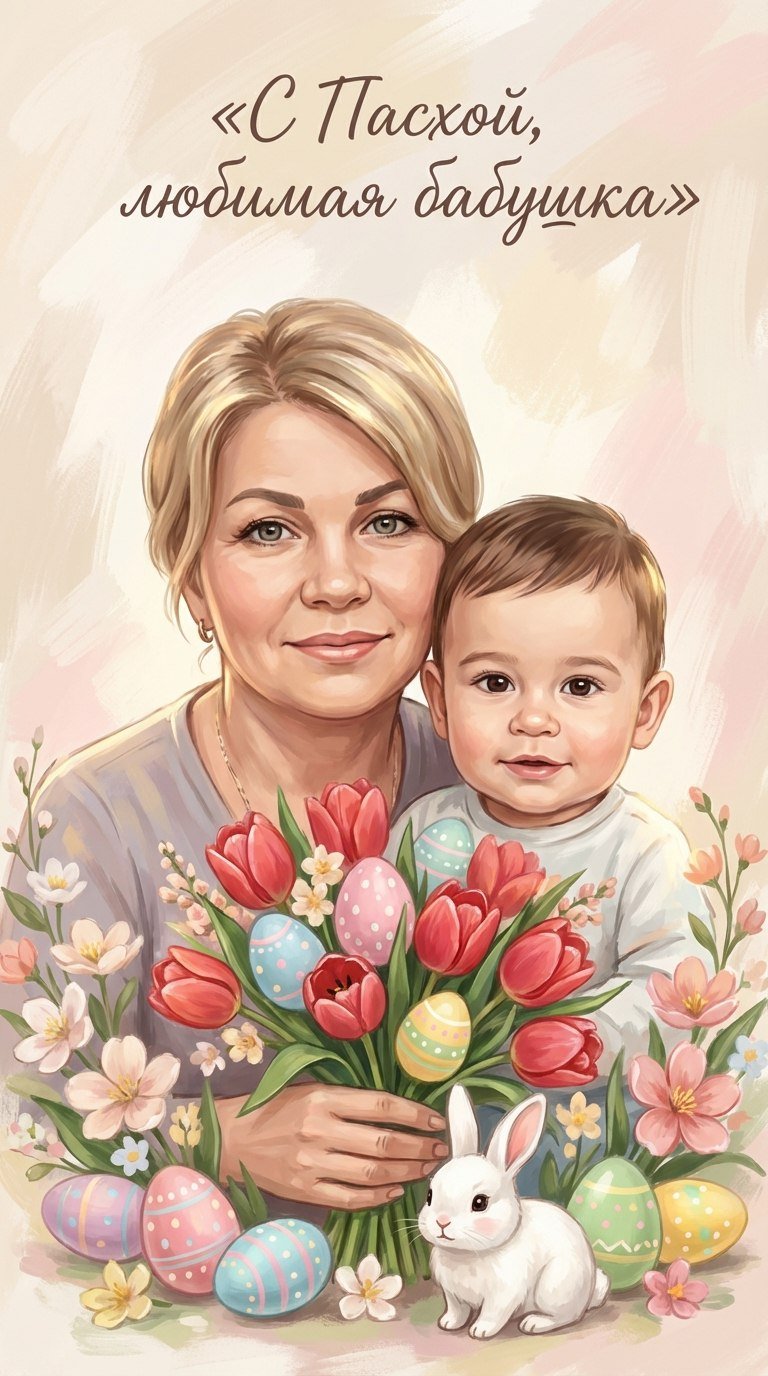 Открытка "С Пасхой"