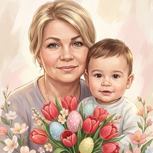 Открытка "С Пасхой"